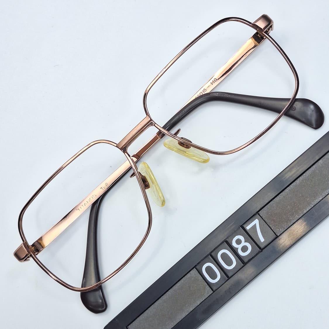 일본제 순수 티타늄 골드 안경테/마루망 TITANOS T-734 빈티지 상품이미지1
