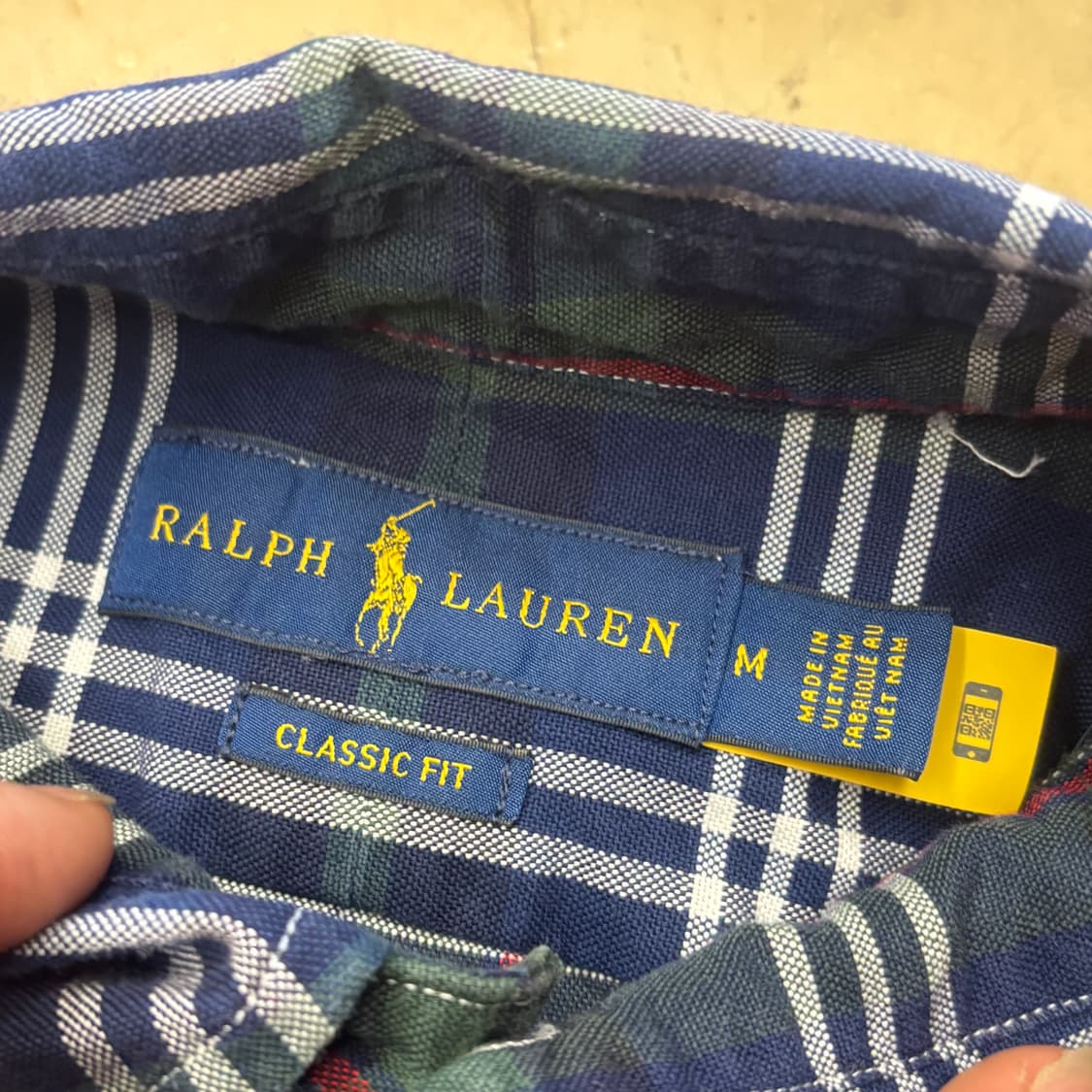 M 폴로랄프로렌 블루 체크 셔츠 상품이미지4