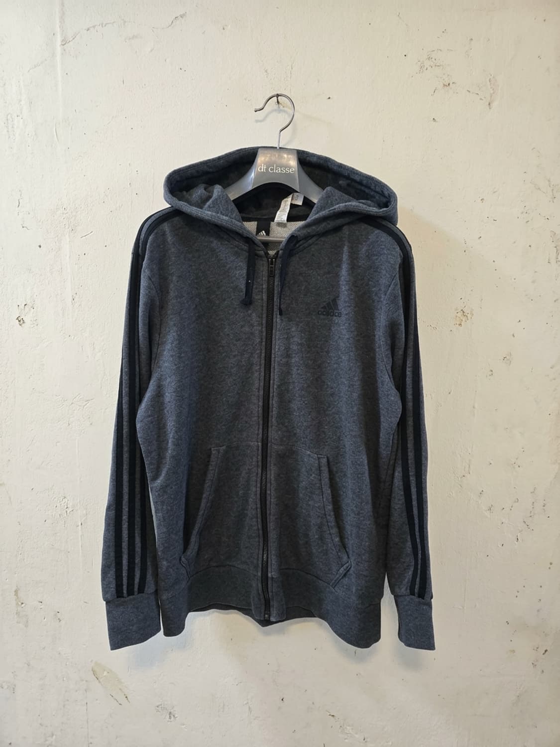 아디다스 삼선 후드집업 XL 회색 상품이미지1