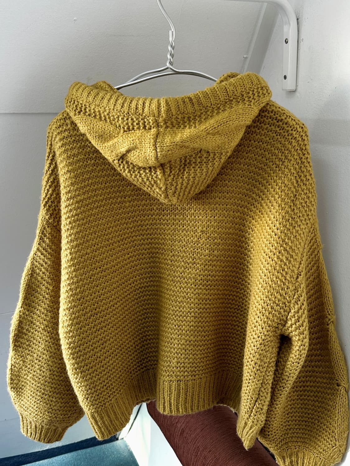  Low gauge knitted hood zip parka 상품이미지4