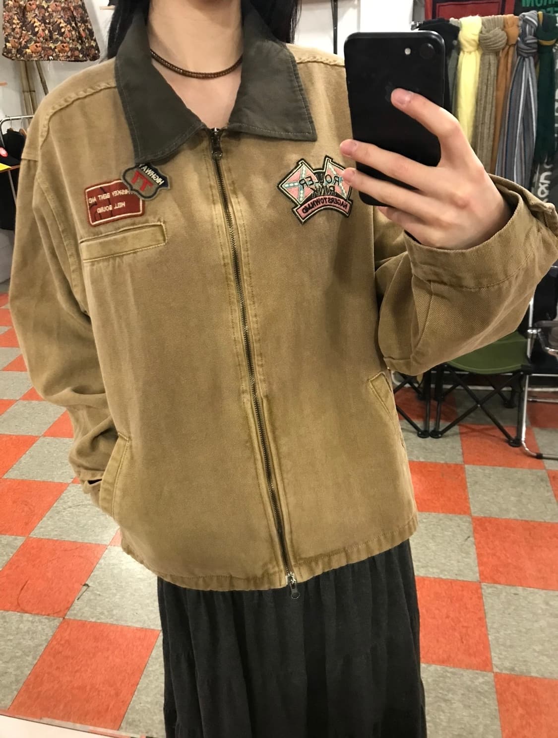 패치 워크자켓 상품이미지1