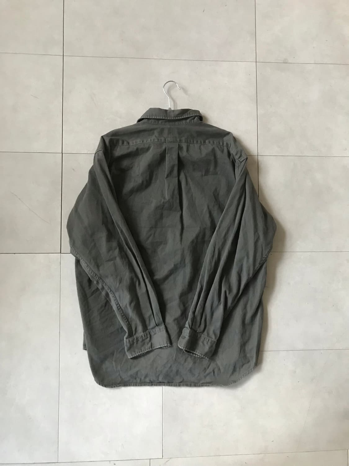 폴로 오버핏 카키 셔츠 상품이미지7