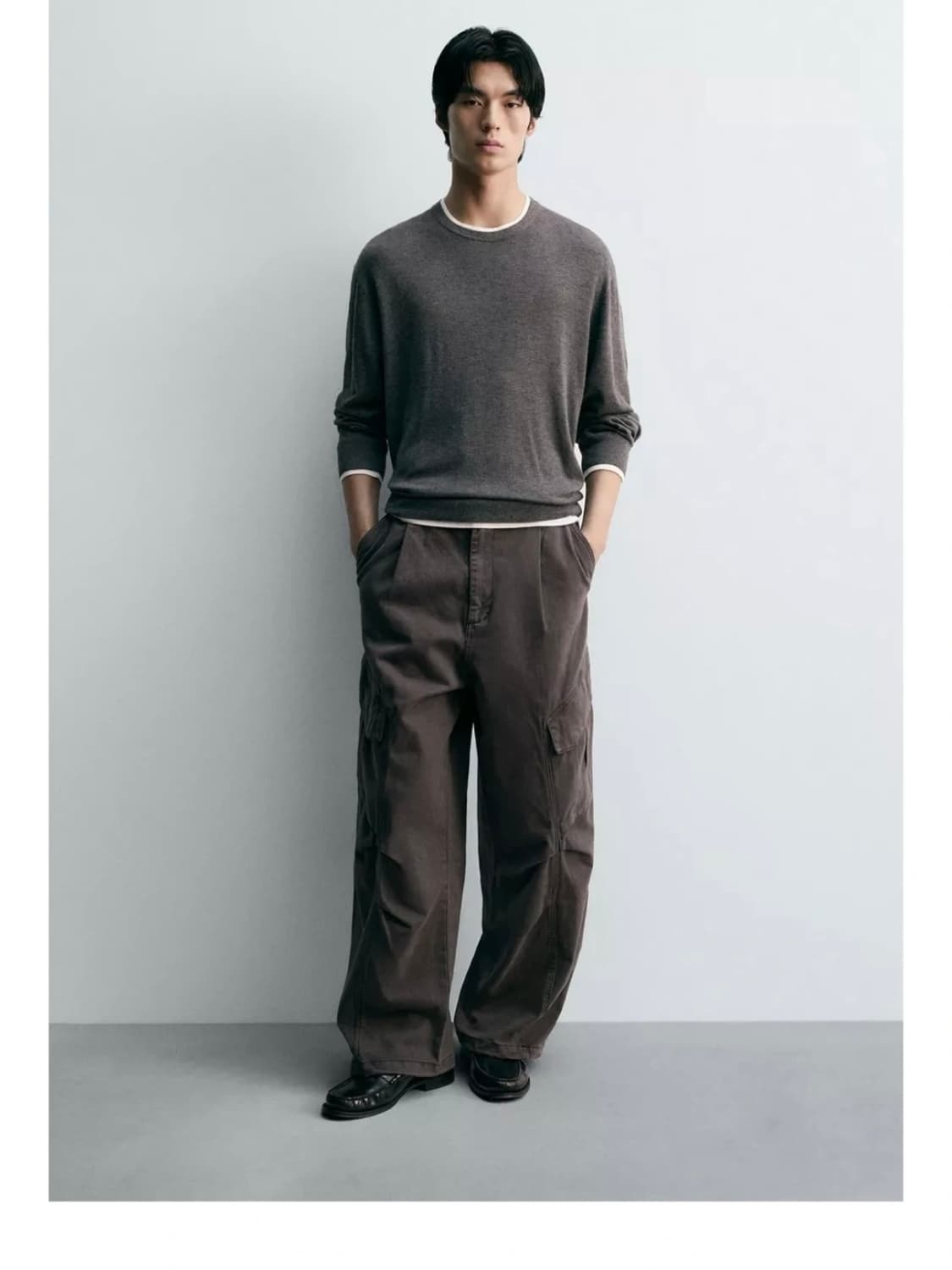 ZARA 플리츠 카고 팬츠  상품이미지1