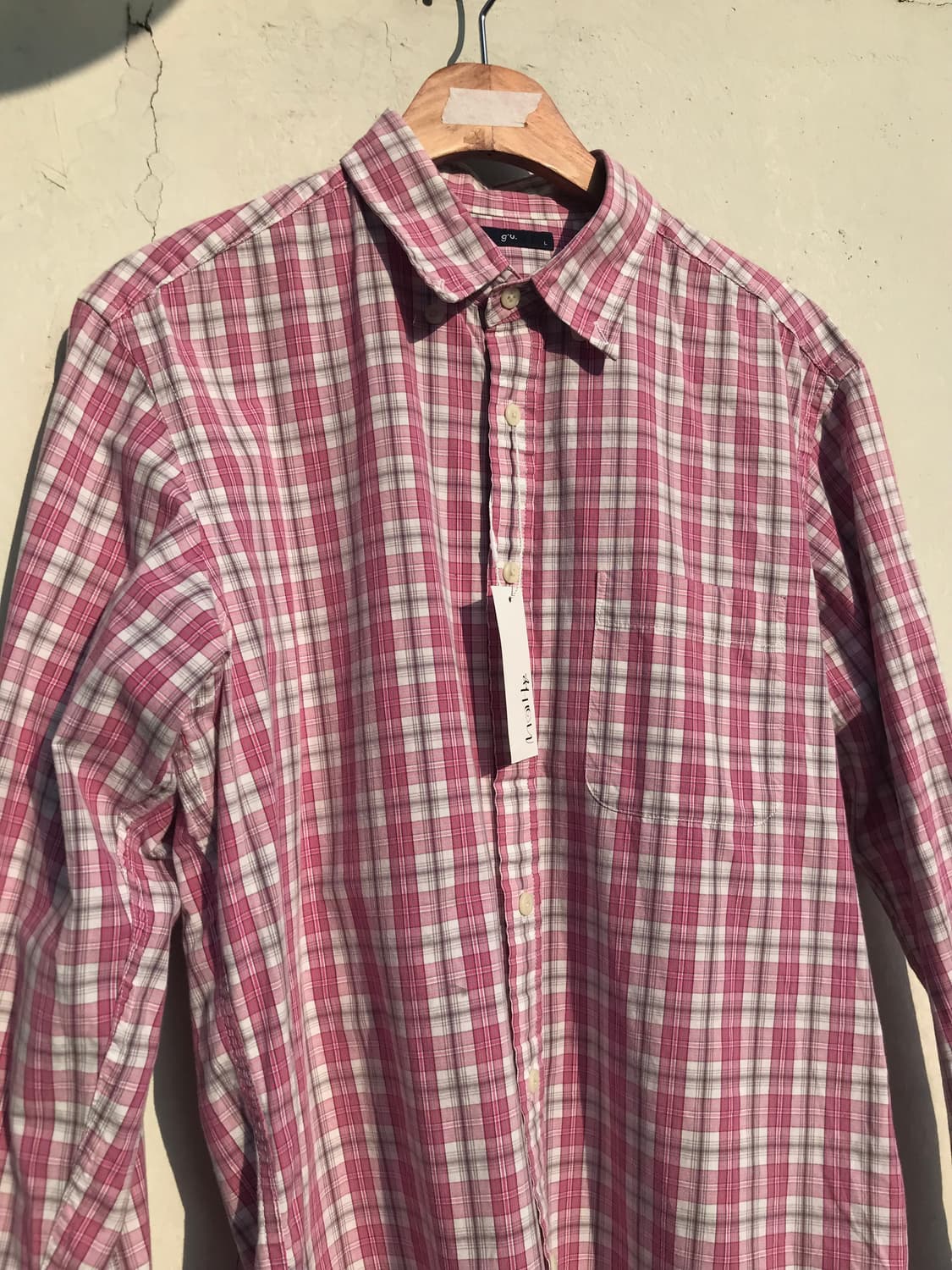 딸기우유 체크 셔츠 상품이미지7