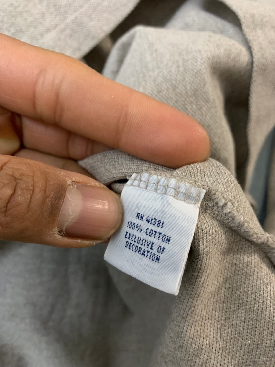 폴로 랄프로렌 긴팔 카라티 XL 회갈색 상품이미지6