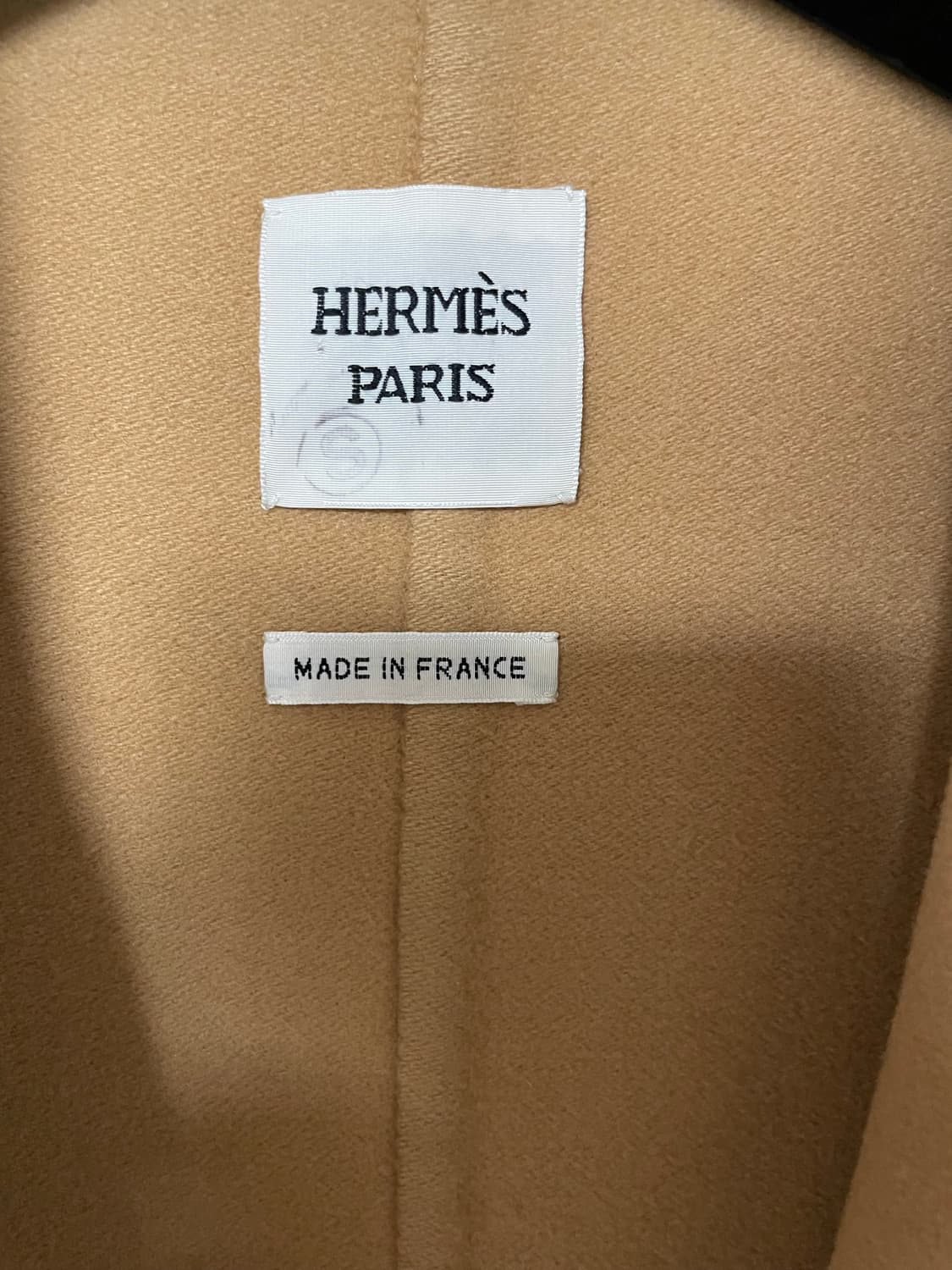 에르메스 캐시미어 코트 카멜 38 정품 상품이미지4