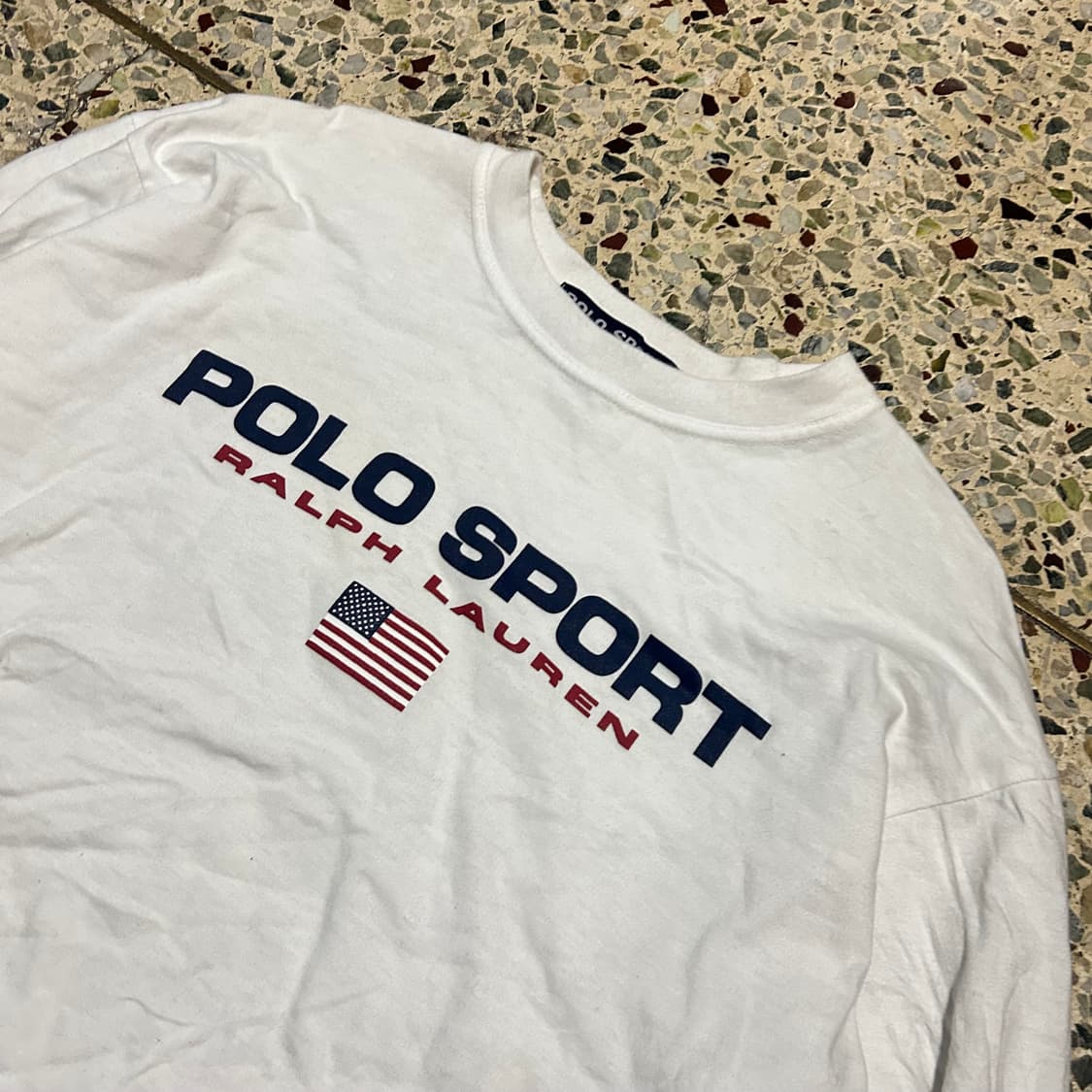 폴로 스포츠 빅로고 화이트 롱슬리브 상품이미지2