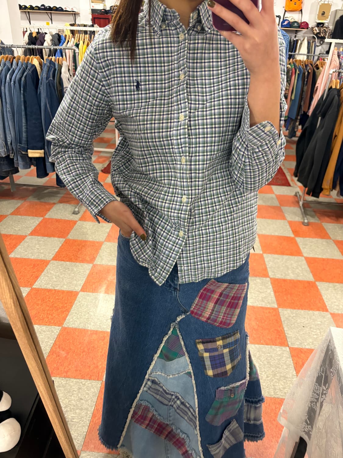 폴로 체크셔츠 상품이미지1