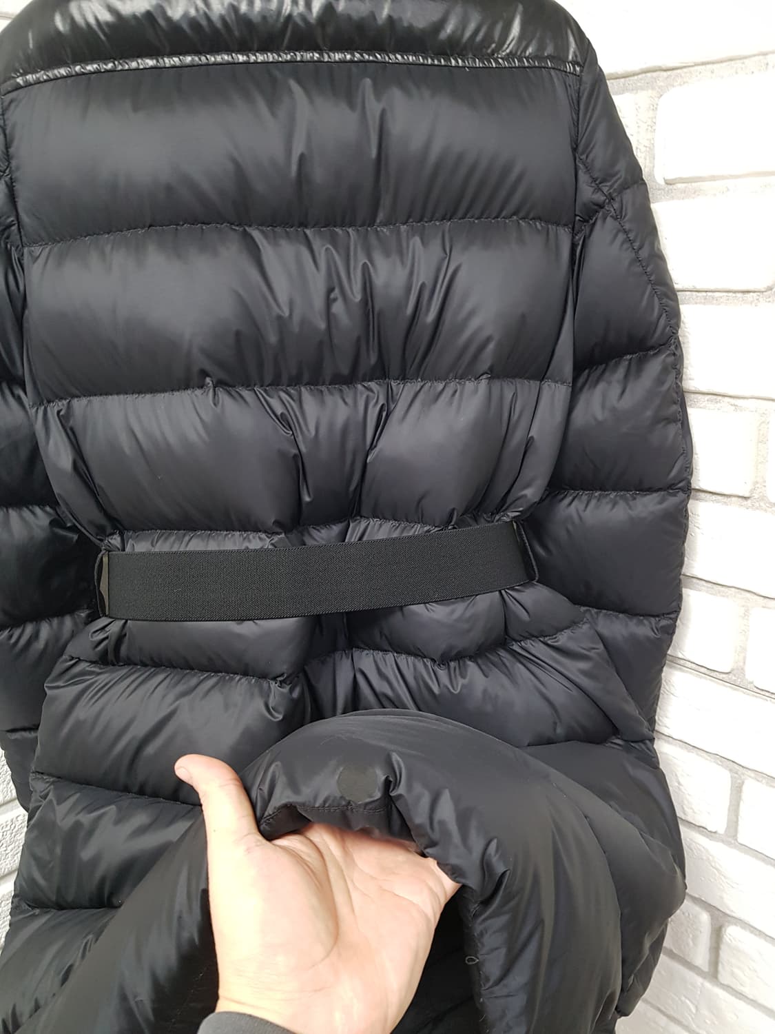 [1/55/정품] 몽클레어 젤리노떼 벨티드패딩 블랙 상품이미지7