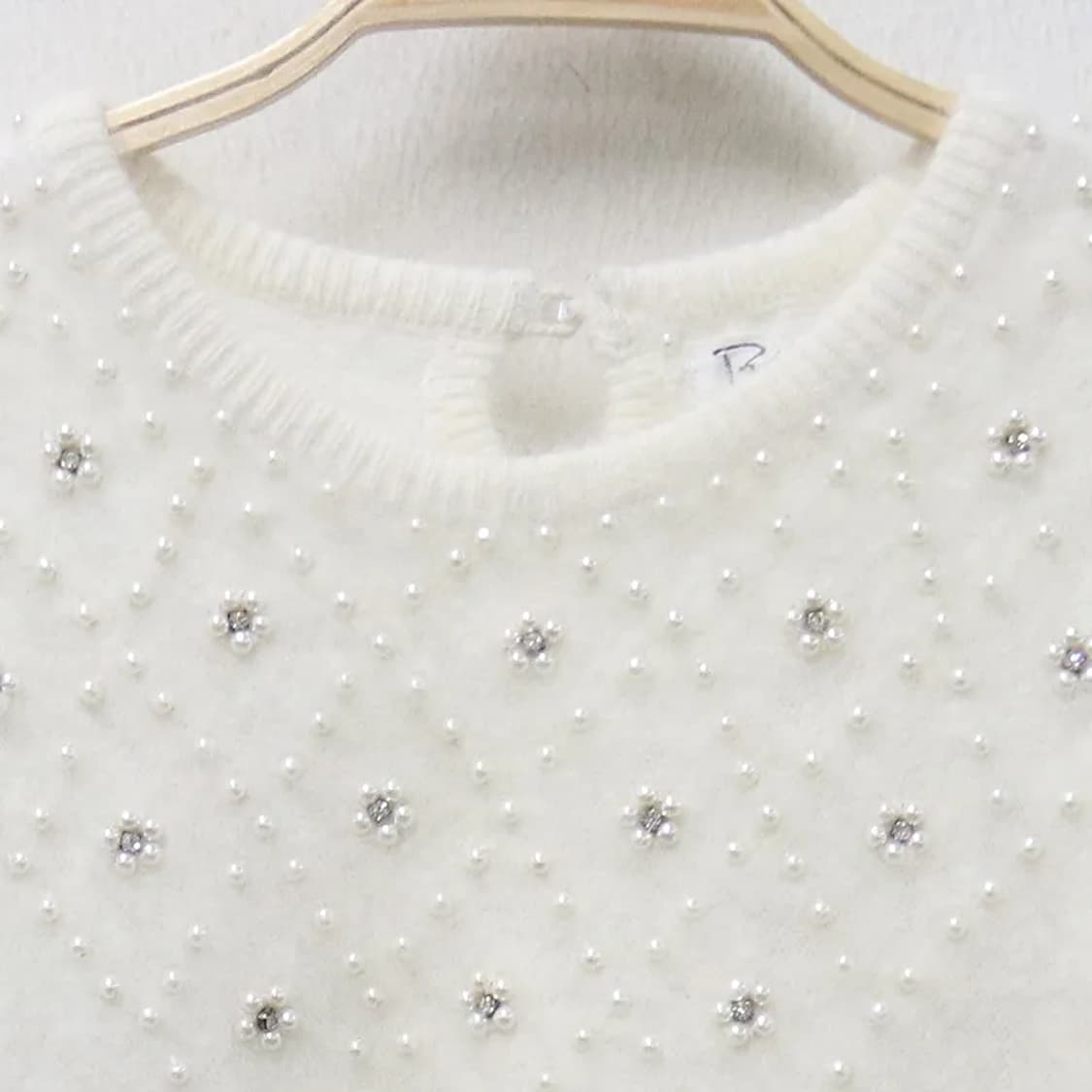 BASHECING 진주 포인트 울  앙고라 혼방 니트 63534 상품이미지5