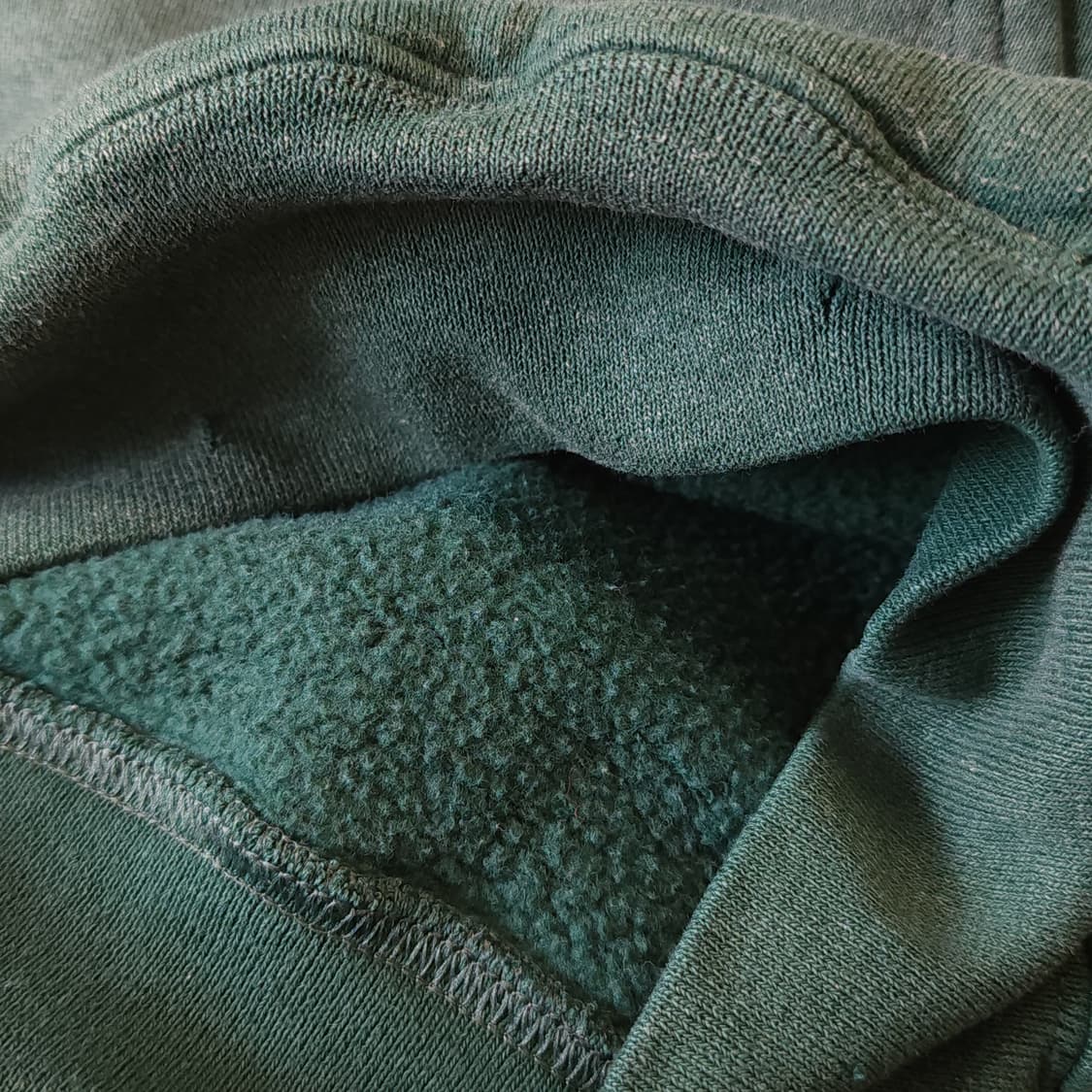 90s 러셀 후드 썬페이딩 그린 빈티지 스웻셔츠 s 상품이미지8