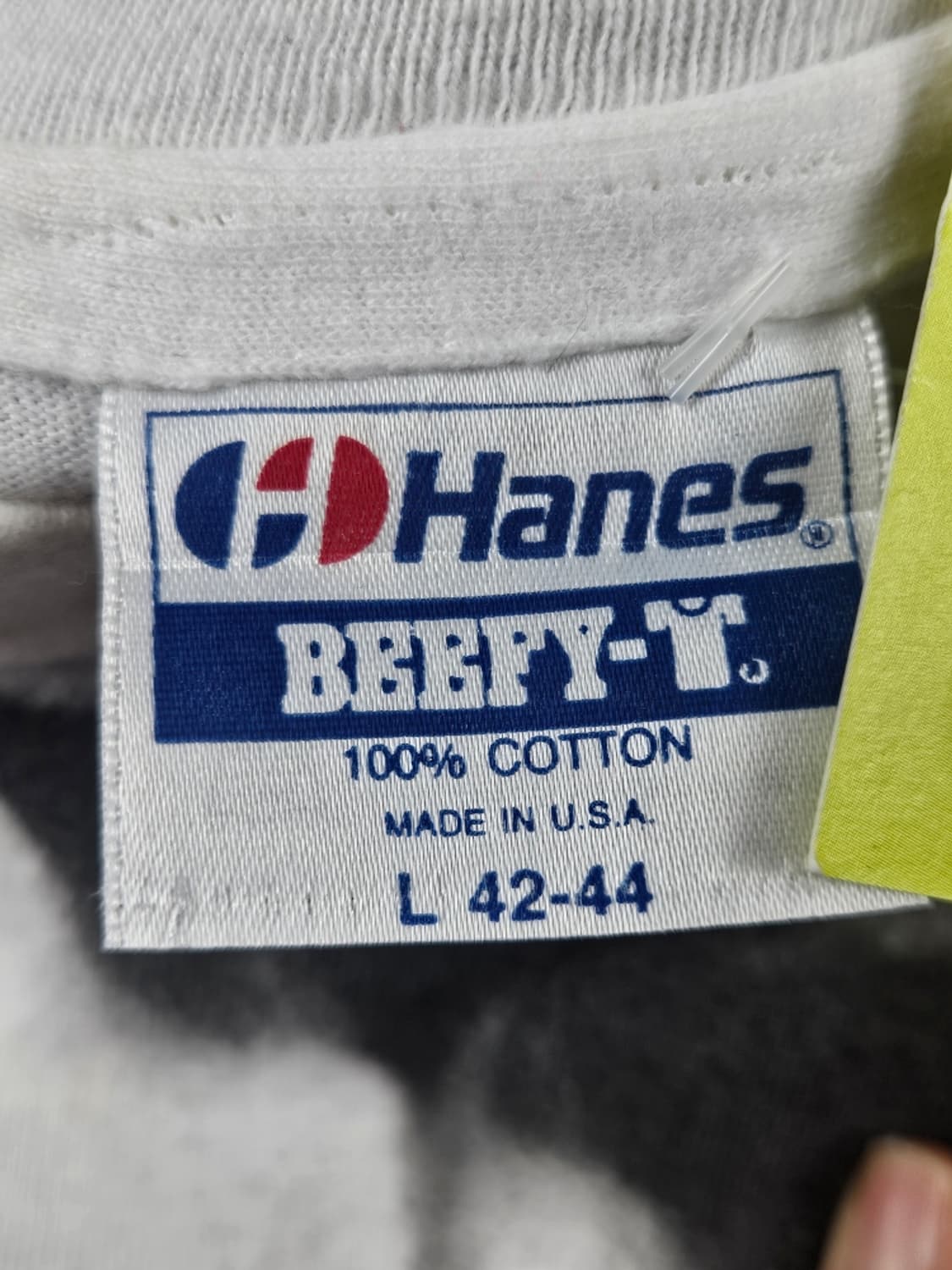 90's USA HANES 커스텀 싱글스티치 롱슬리브( L )/11425 상품이미지8