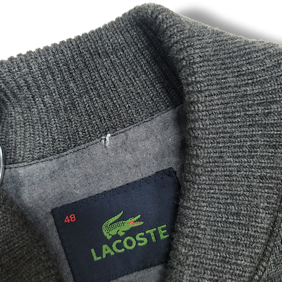 [95] 라코스테 그레이 퀼팅 블루종 자켓 상품이미지10
