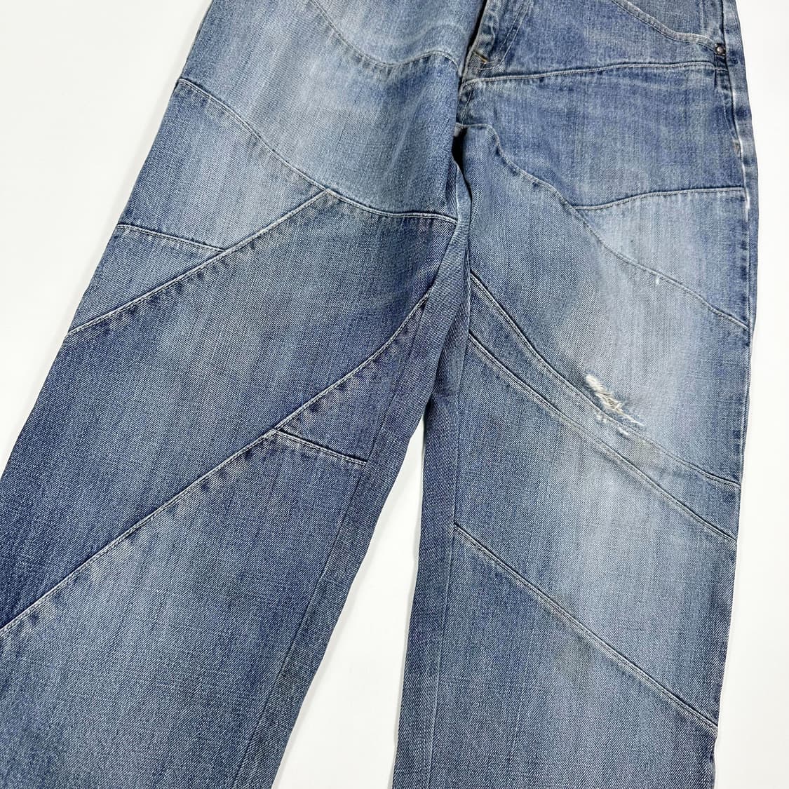 VTG 빈티지 패치워크 데님팬츠 (34인치) 상품이미지5