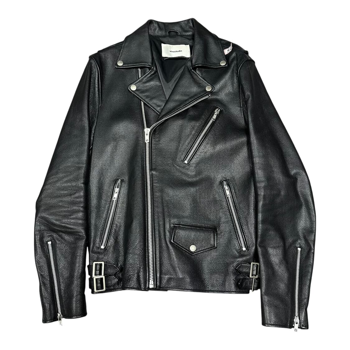 ✨ (바배) 비바스튜디오 가죽 라이더 자켓 상품이미지1