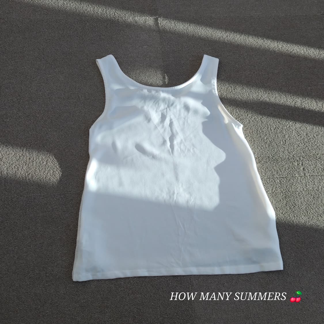 슬리브리스 글리터 아이보리/화이트 여름 상품이미지5