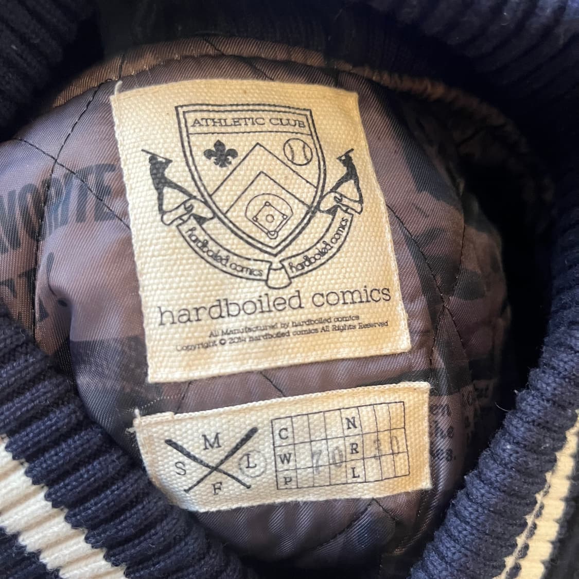 L 하드보일드코믹스 바시티 자켓/W2233 상품이미지4