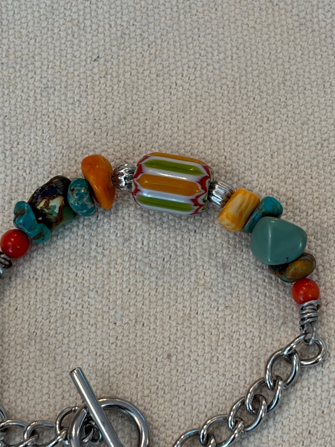 써지컬 체인 & 원석 믹스 빈티지 팔찌 상품이미지3