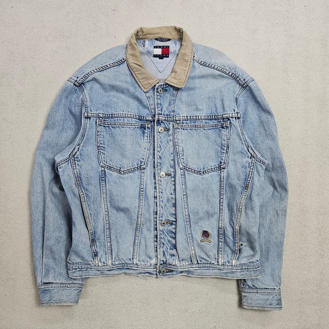 90s 타미힐피거 데님 자켓 L 상품이미지1