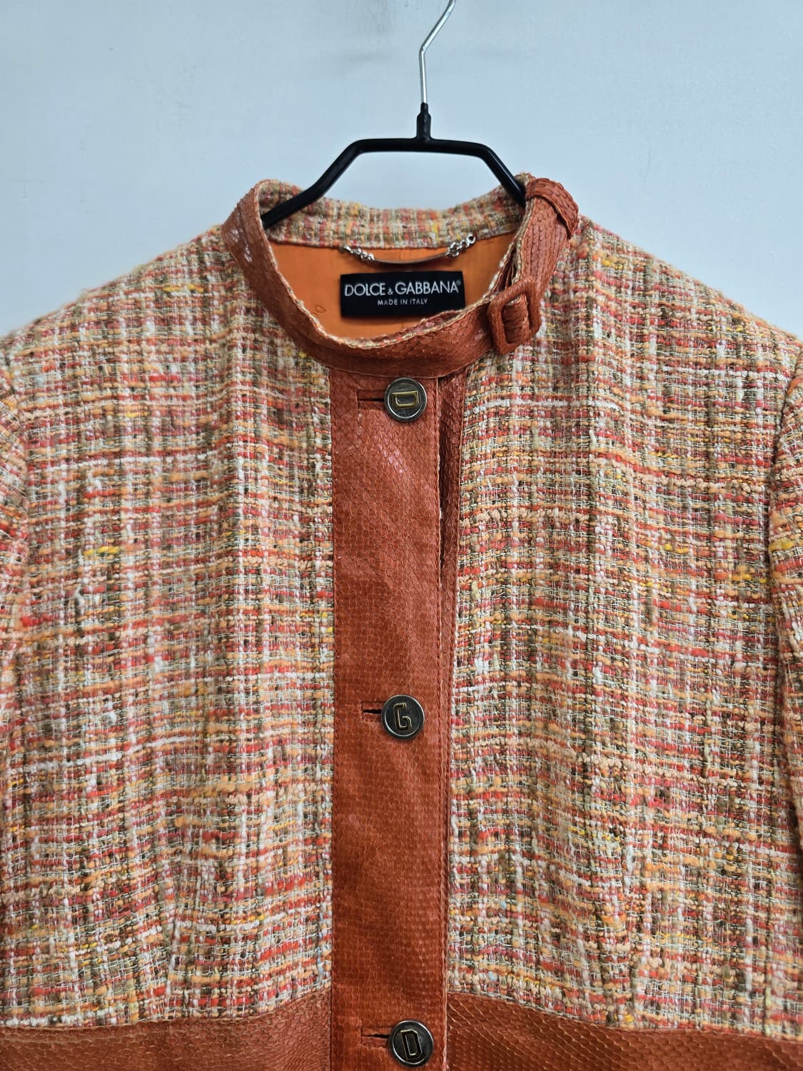 돌체앤가바나 정품 트위드 원피스형 롱코트 상품이미지3