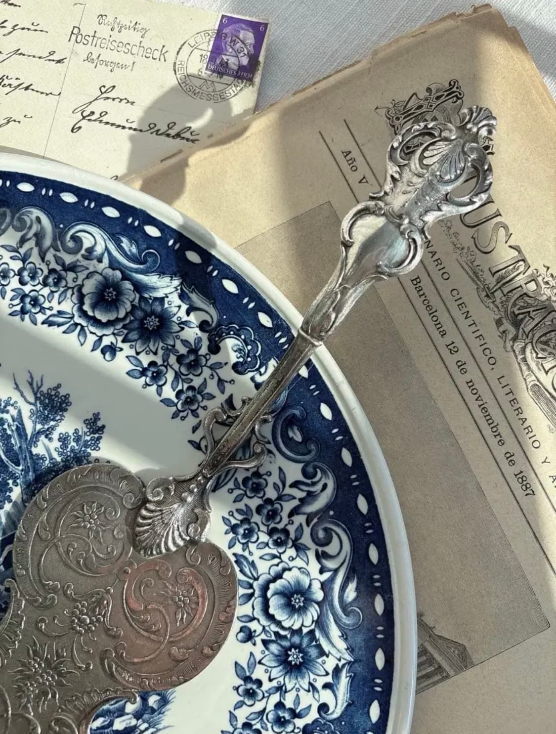 앤틱 실버플레이트 쉘 케이크 서버 상품이미지3