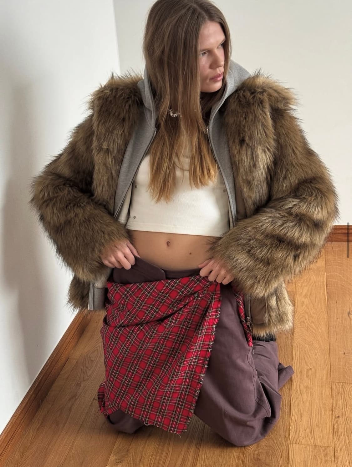 데어드 퍼 자켓 WILD FAUX FUR COAT 상품이미지3