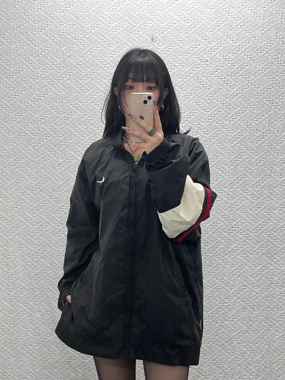 나이키 올드스쿨 레트로 빈티지 배색 바람막이 자켓 XL C11601 상품이미지1