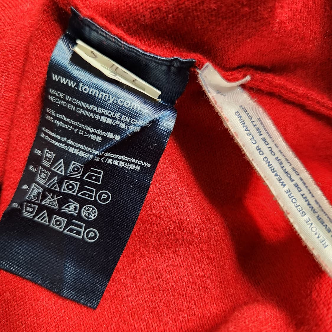 H980 [S] 타미힐피거 여성 브이넥 니트 상품이미지5