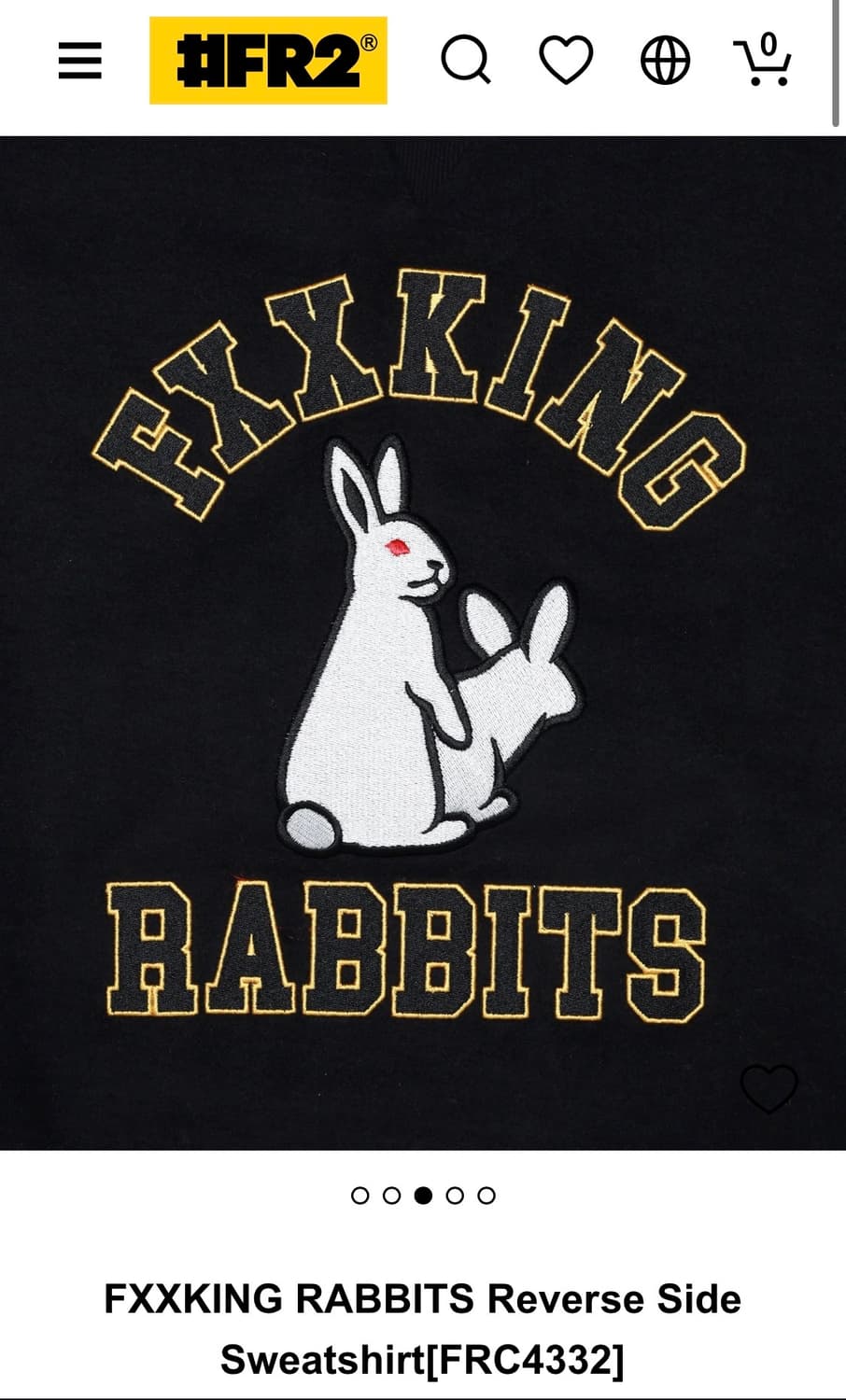 FR2 FXXKING RABBITS side sweatshirt XL 상품이미지2