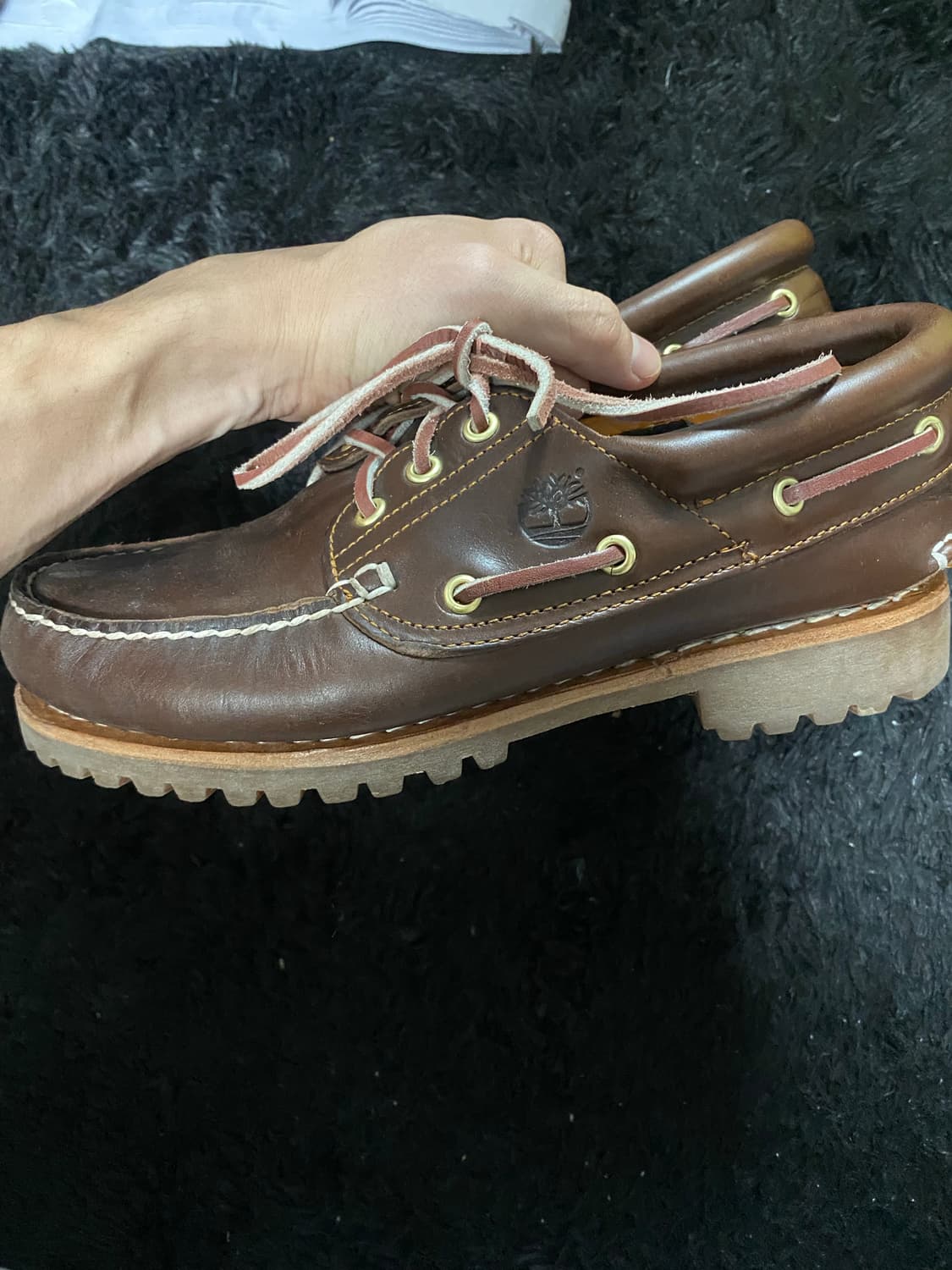 팀버랜드 3아이 보트슈즈 브라운 7.5/eu41 팝니다 상품이미지3