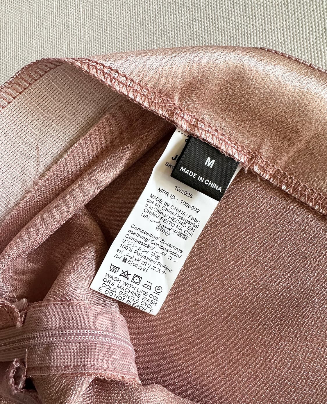 pink satin skirt 상품이미지10