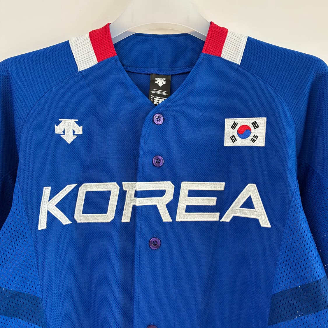 데상트 2014 인천아시아게임 국가대표 민병헌 마킹 선수싸인 유니폼 상품이미지4