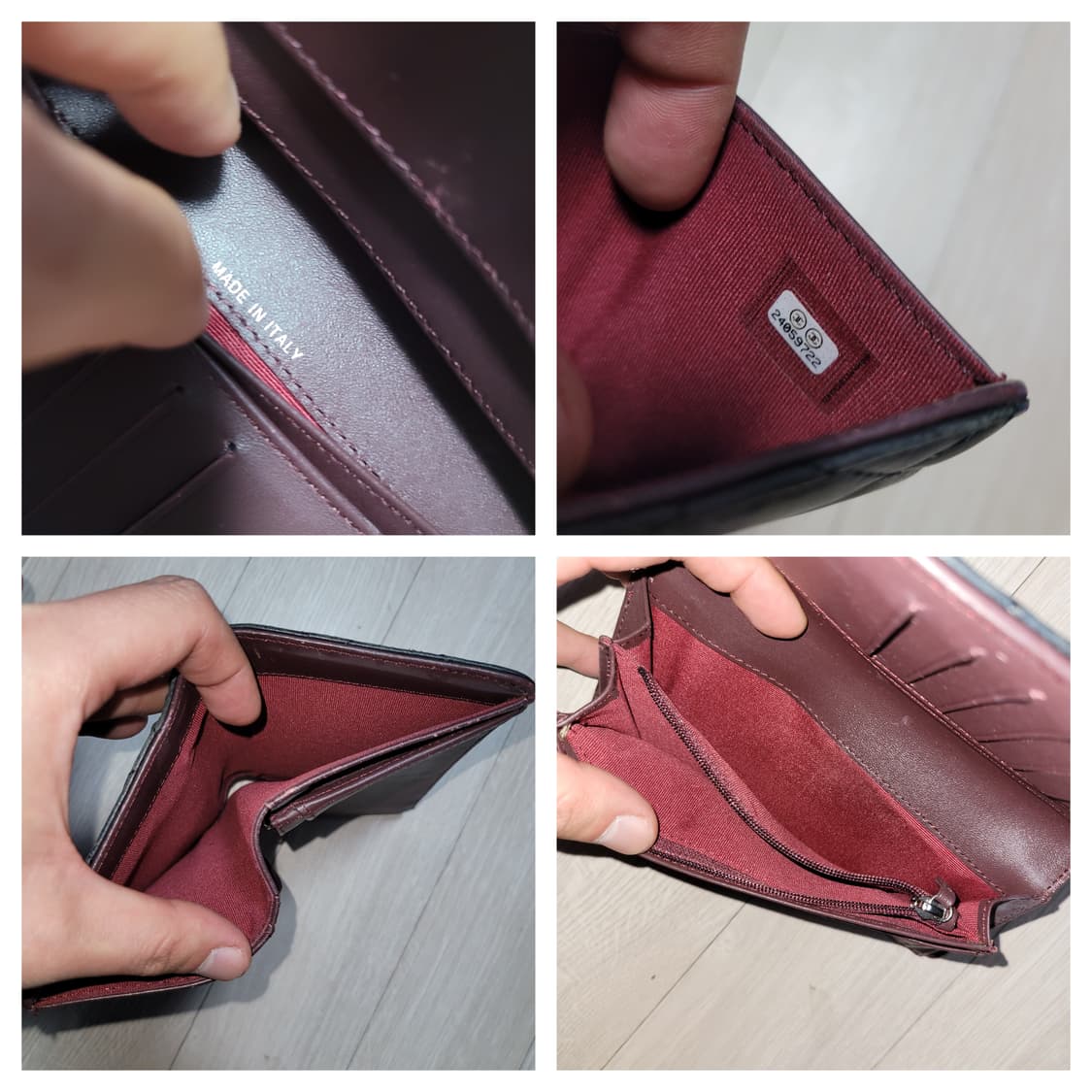 정품 샤넬 클래식 램스킨 장지갑 상품이미지9