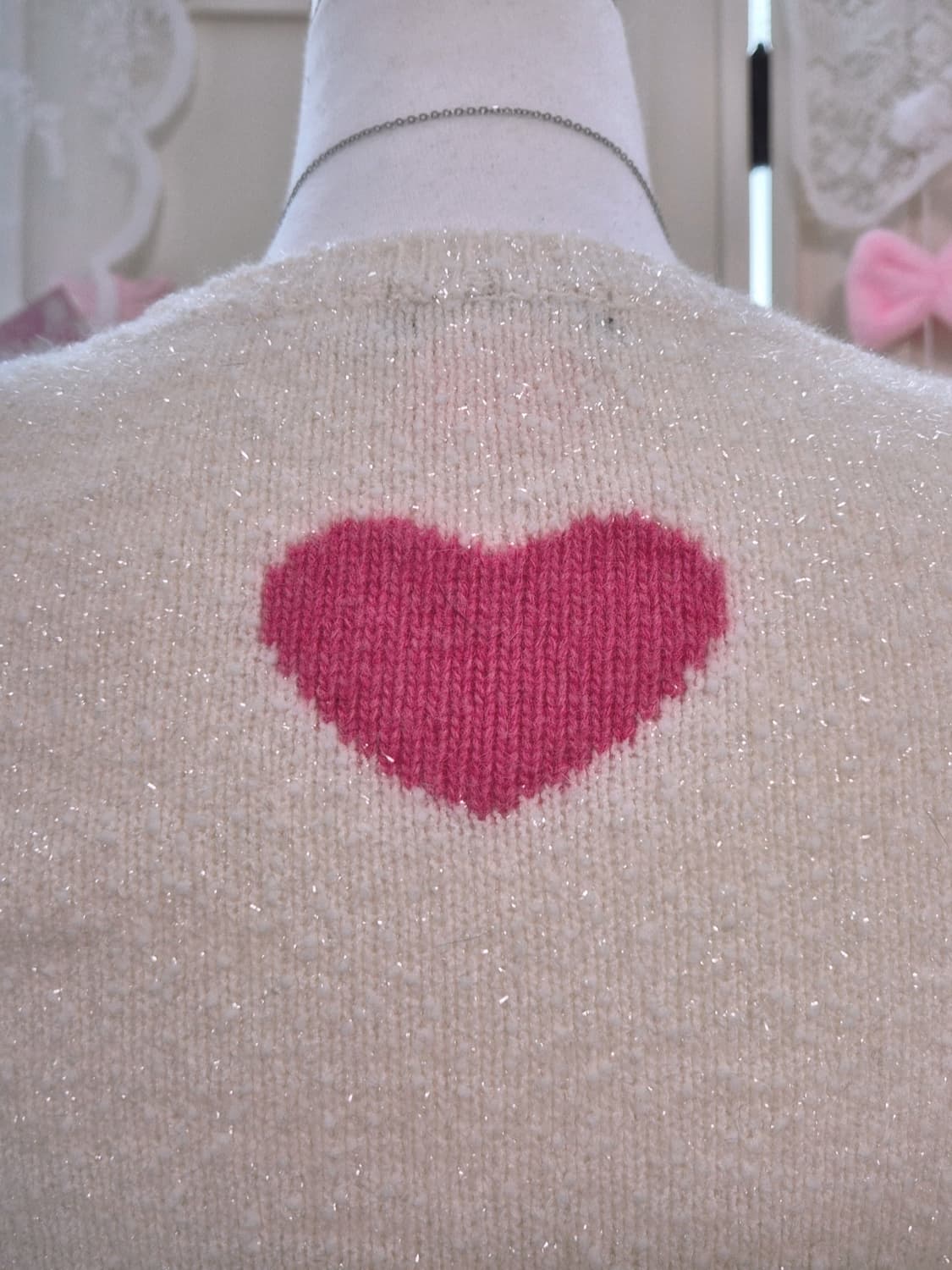 바비 Barbie 반팔 글리터 니트 히메갸루 탑 리즈리사 상품이미지3