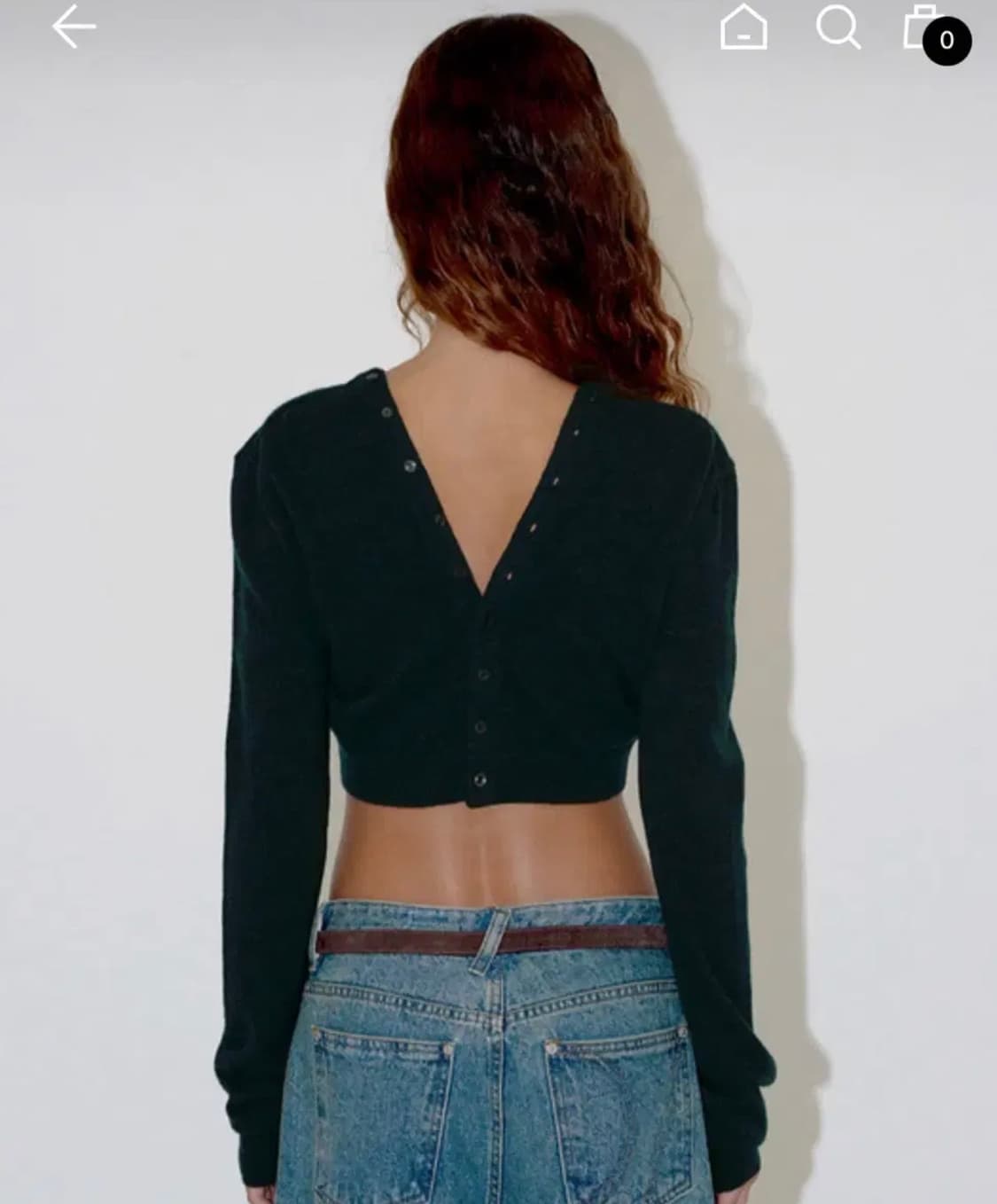 다이애그널 V NECK BUTTON CARDIGAN (그린) 상품이미지3