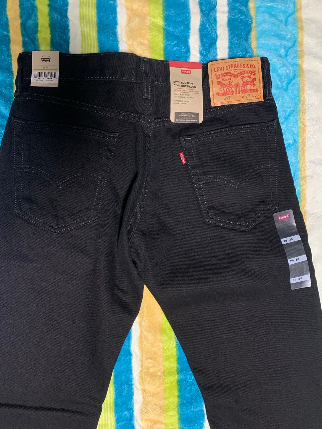 리바이스 517 블랙 29w 30l 상품이미지1