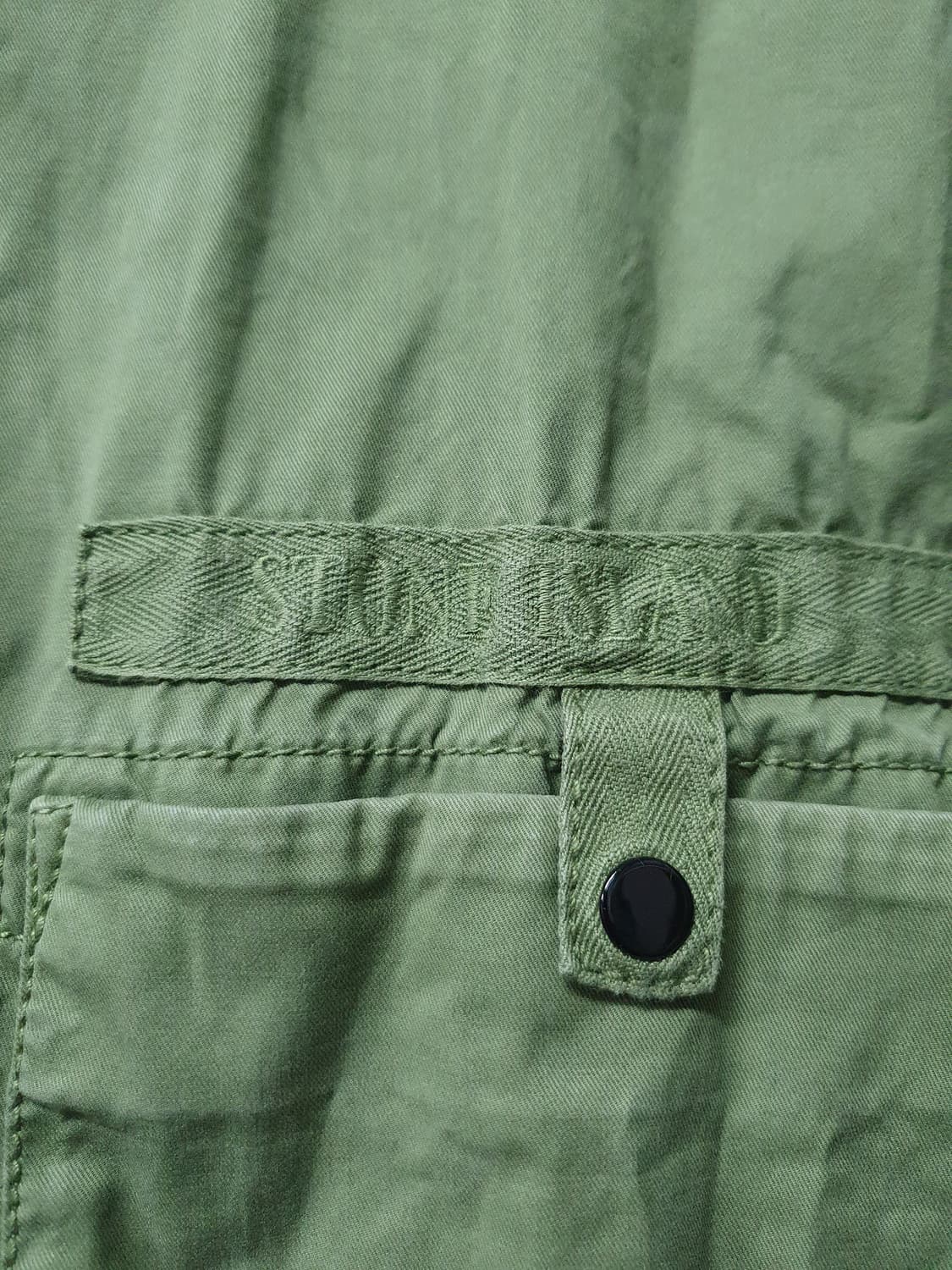 스톤아일랜드 수피마 코튼 오버셔츠XL 올리브 그린 상품이미지2