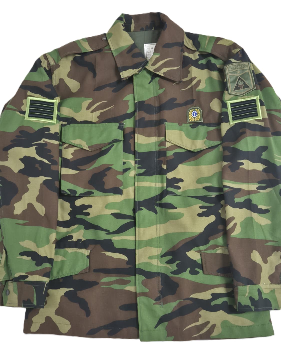 육군 구형 부사관학교 병장 후기형 야전상의 전투복 상의 자켓 (M) 상품이미지7