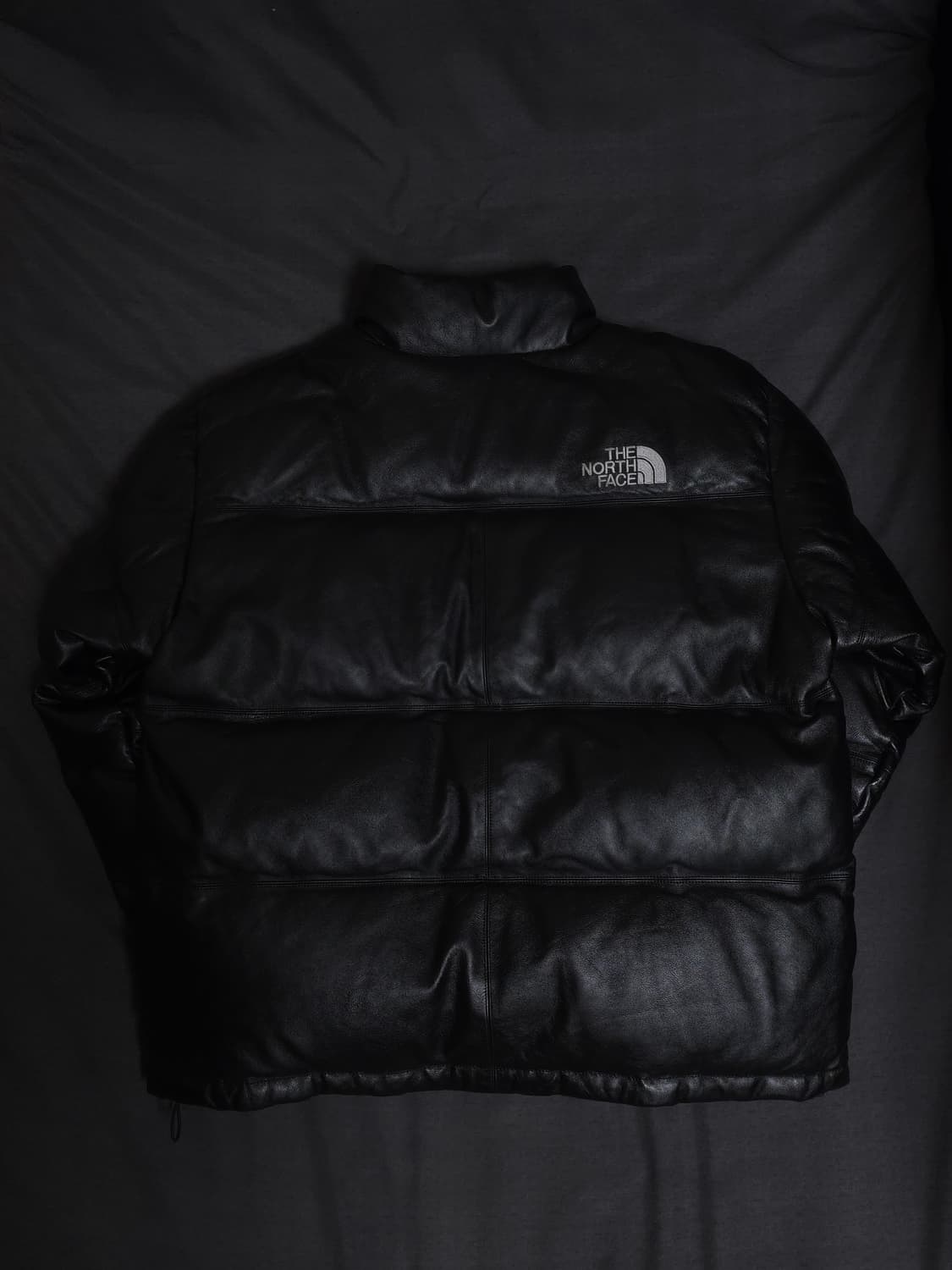 [XL] 슈프림 노스페이스 레더 눕시 패딩 블랙 상품이미지3