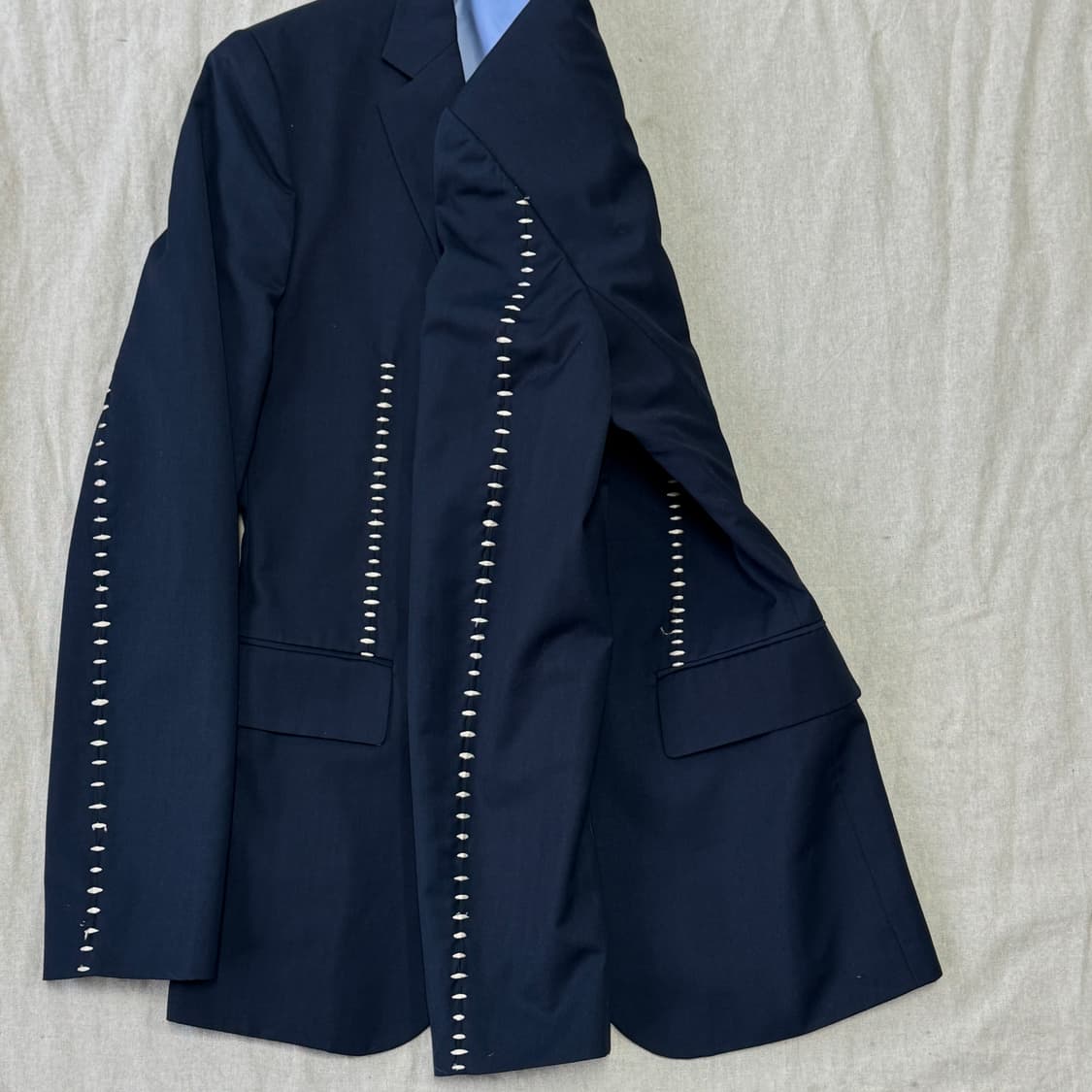 젠지옴므 빈티지 스티치 블레이저 자켓 50 상품이미지3