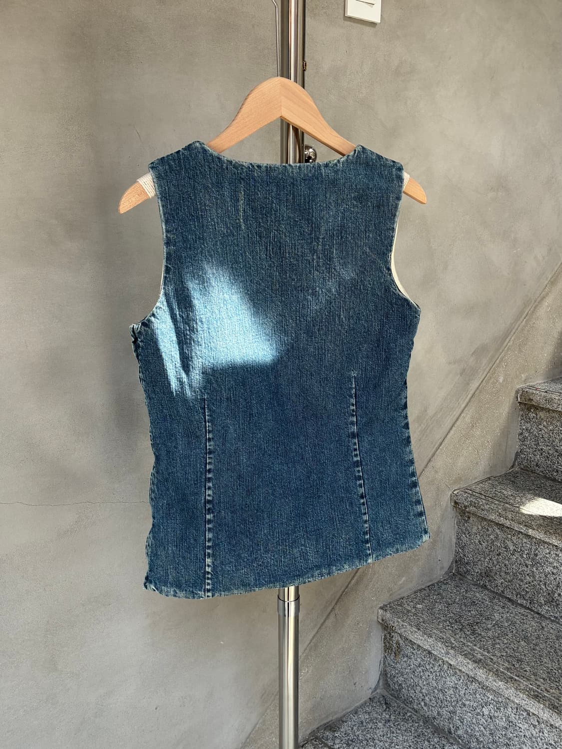 캐피탈 데님 슬리브리스 상품이미지4