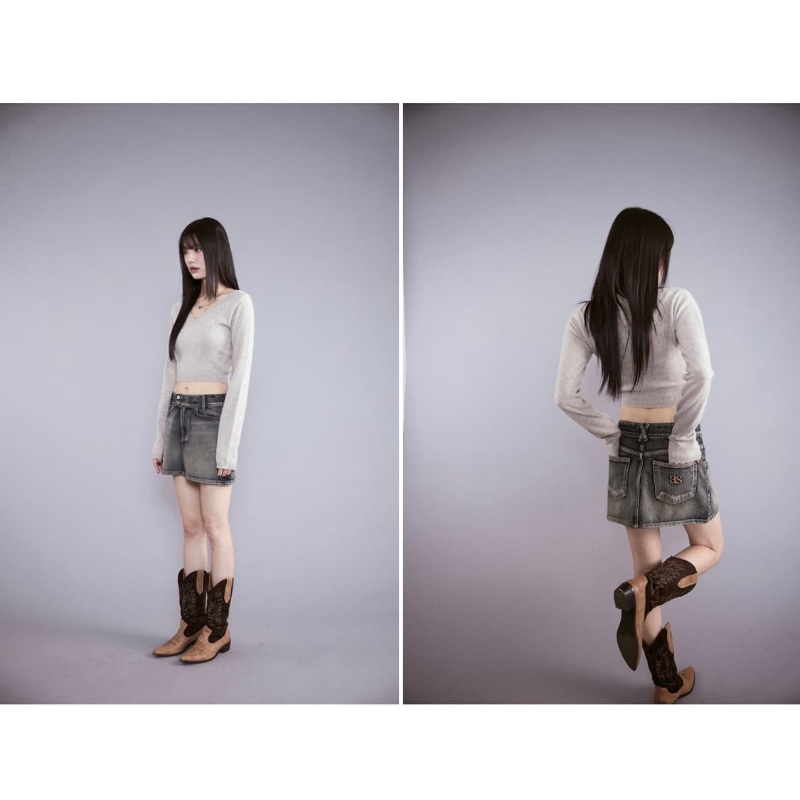 애즈온 웨스턴 부츠 RUSTY CONTRAST WESTERN BOOTS 상품이미지1