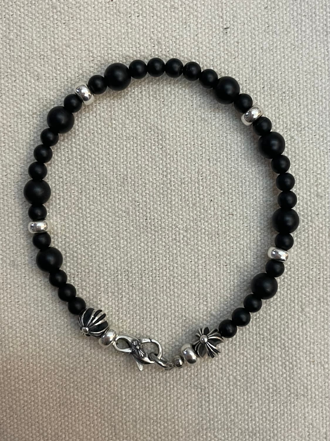 Silver925 & Matte Onyx Layer Bracelet 상품이미지2