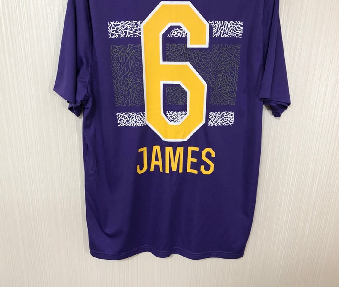 NBA LA레이커스 플레이어티셔츠 L #6 르브론제임스 상품이미지10