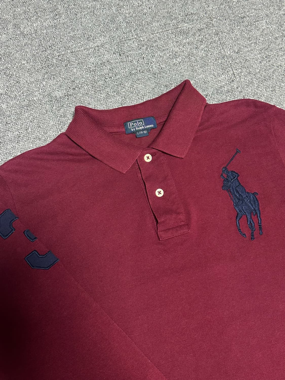 폴로 빅포니 럭비 카라티 버건디 상품이미지1
