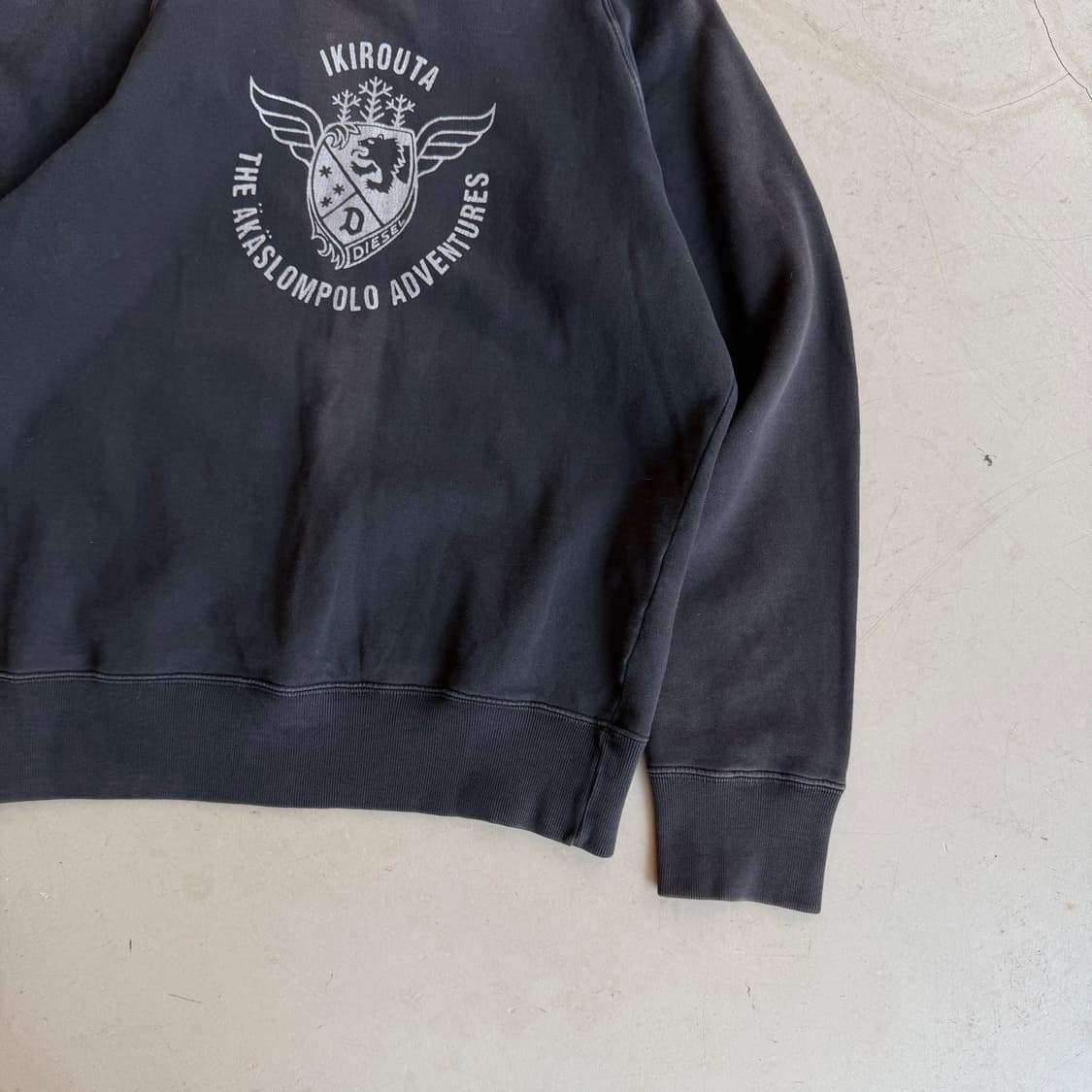 디젤 페이디드 크루넥 스웻셔츠 상품이미지2