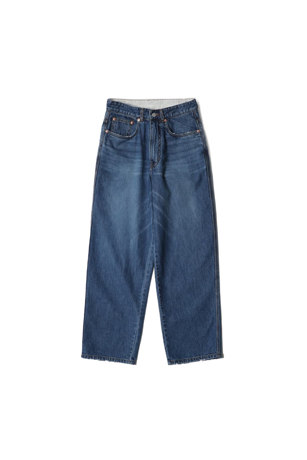 홀리선 블루본 테이퍼드 넵 데님 팬츠 노멀 네이비 M 상품이미지1
