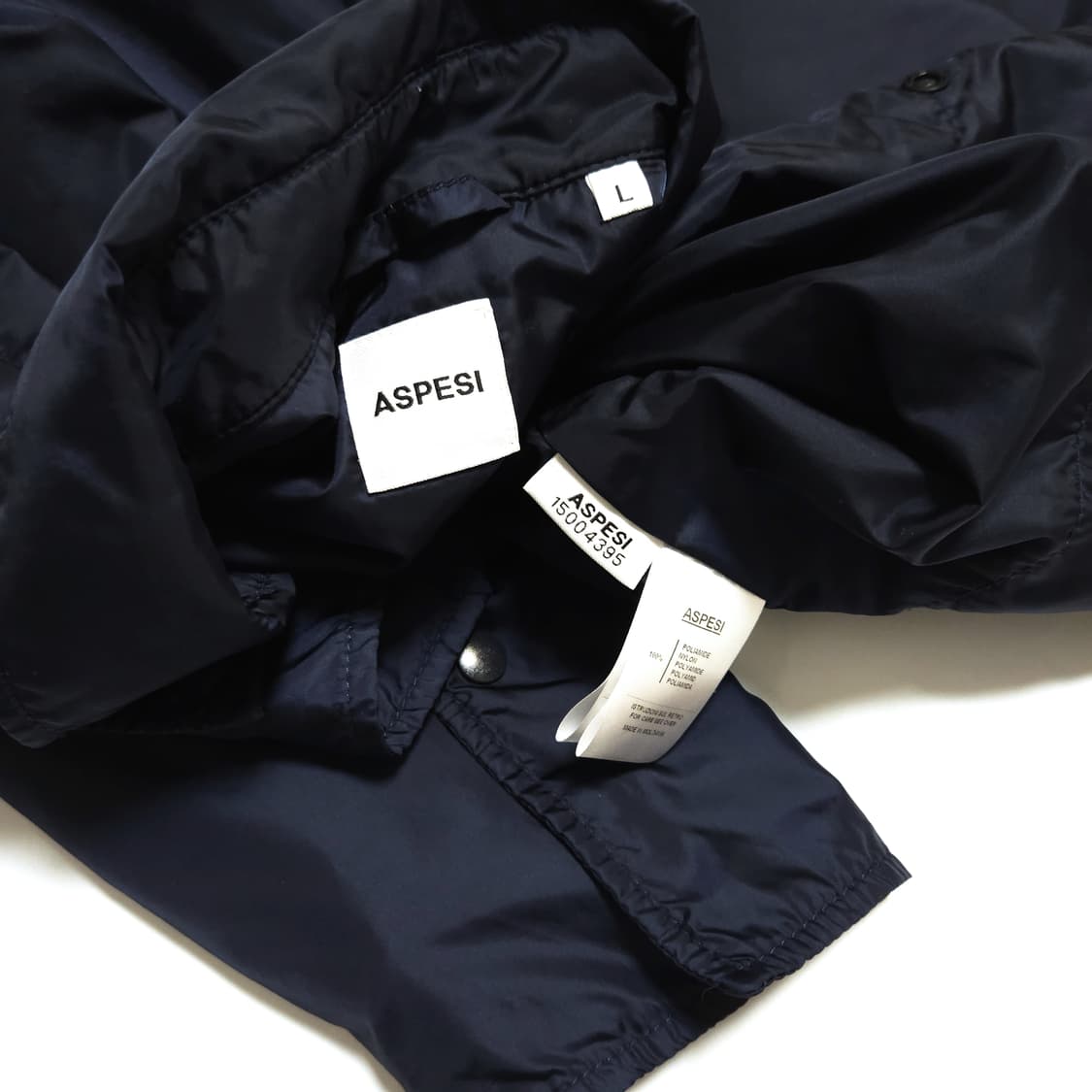아스페시 Aspesi 써모어 경량 패디드 셔츠 자켓 네이비 상품이미지6