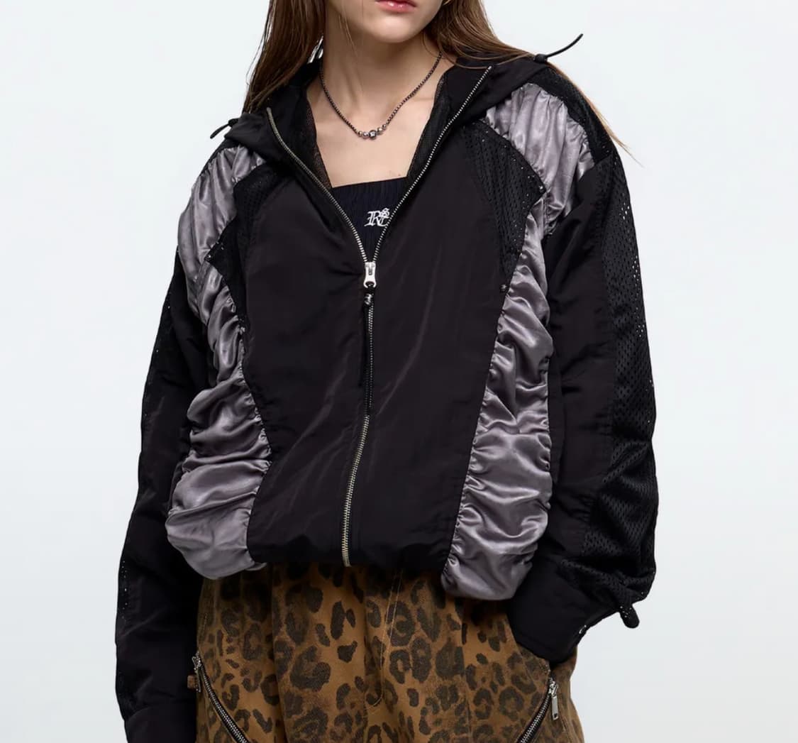 rssc CURVY INCISION WRINKLE WINDBREAKER  상품이미지3