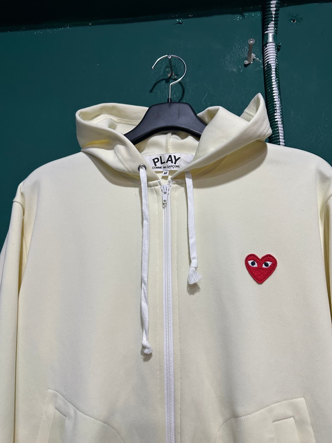 꼼데가르송 후드집업 아이보리M 상품이미지3